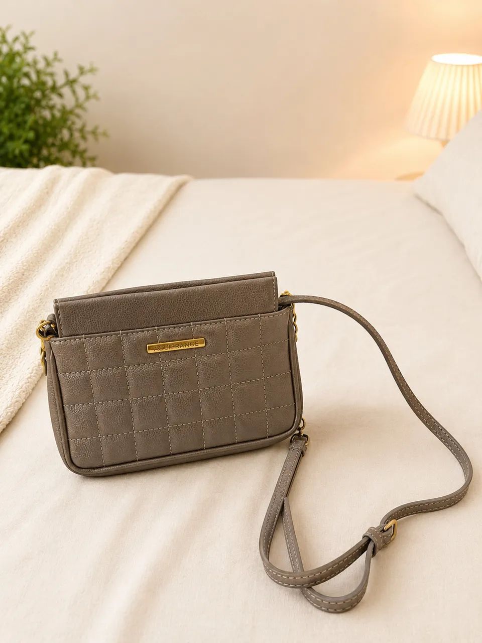 Bolsa transversal em couro legítimo - brechó online - Foto 3