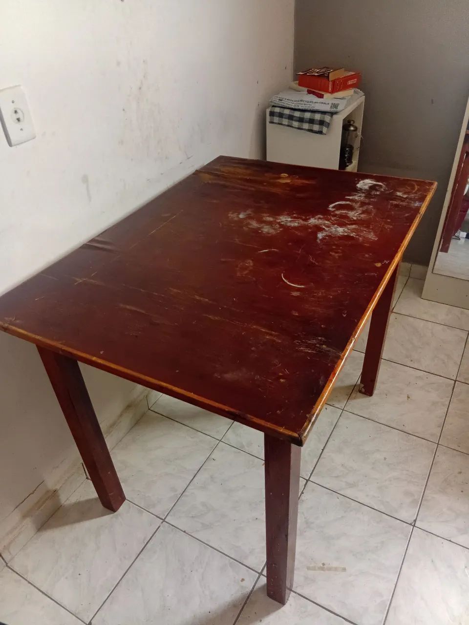 mesa de madeira usada - Foto 2