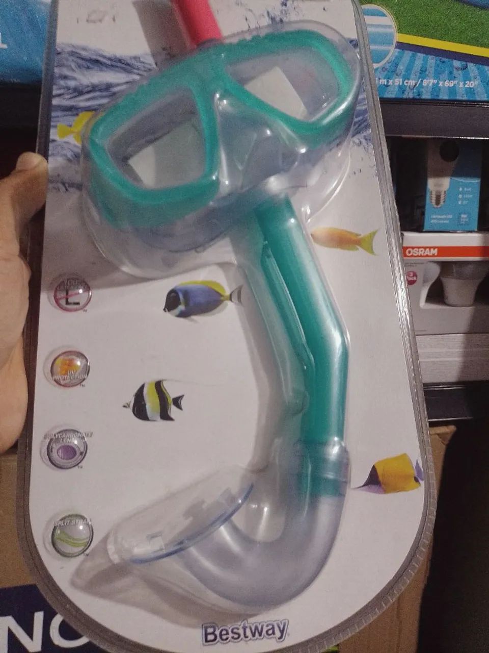 Mascara de mergulho...