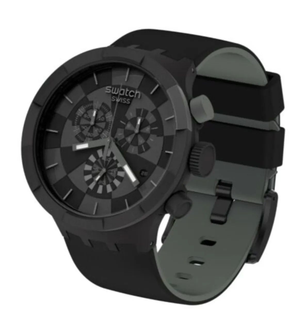 Swatch Big Bold Chrono CHECKPOINT BLACK 47mm SB02B400
