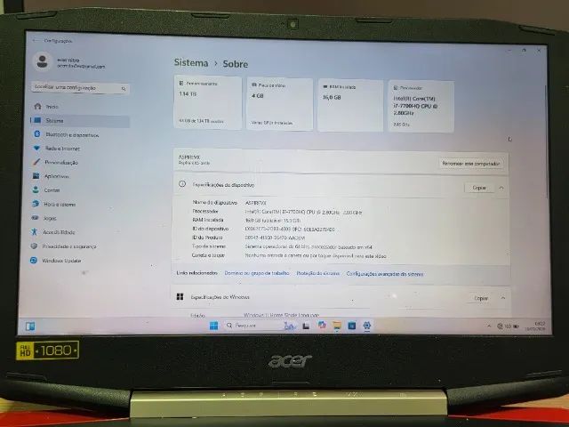 NOTEBOOK GAMER ACER ASPIRE VX - Foto 2