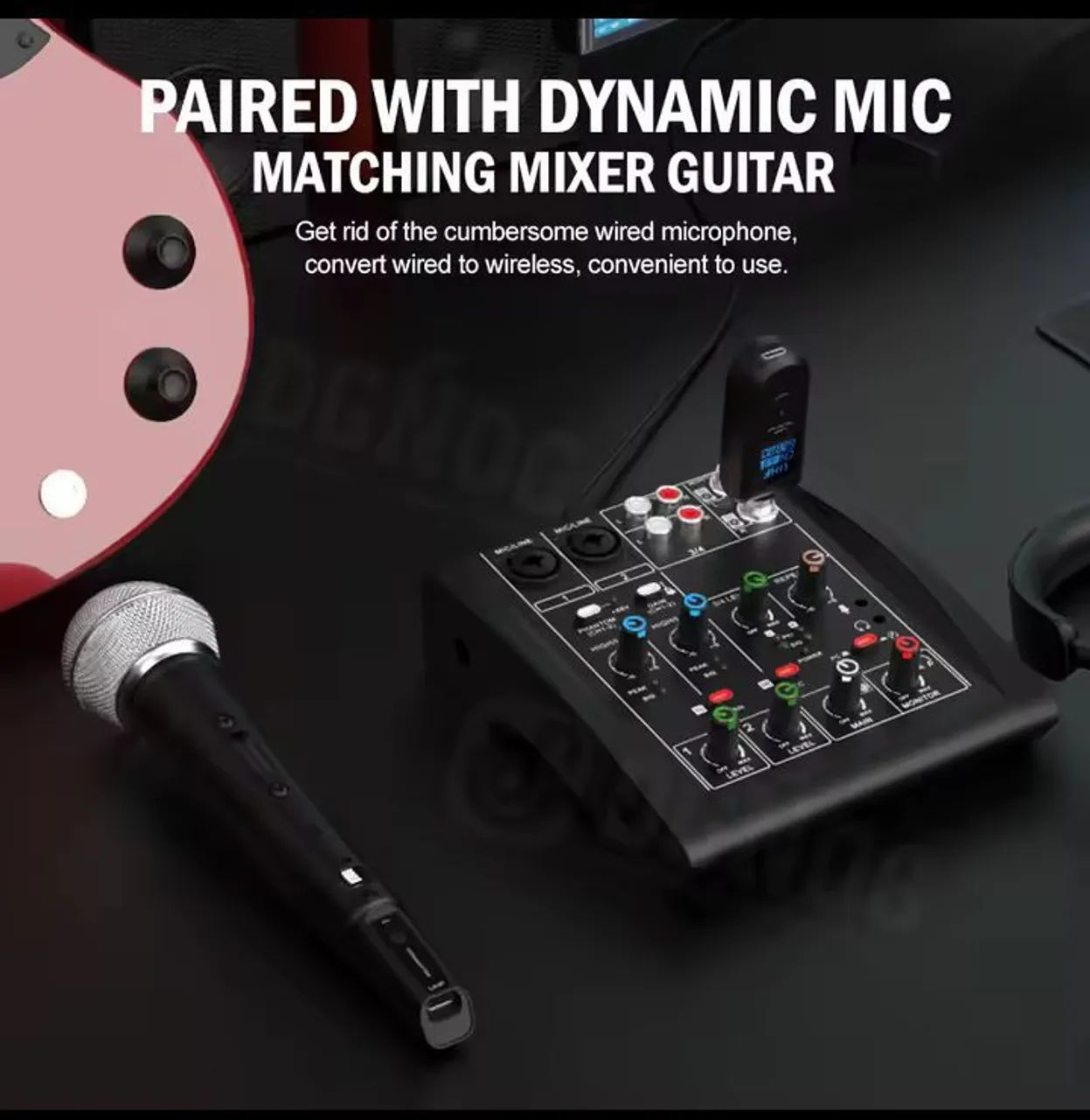 Transmissor receptor wireless para microfone  - Foto 3