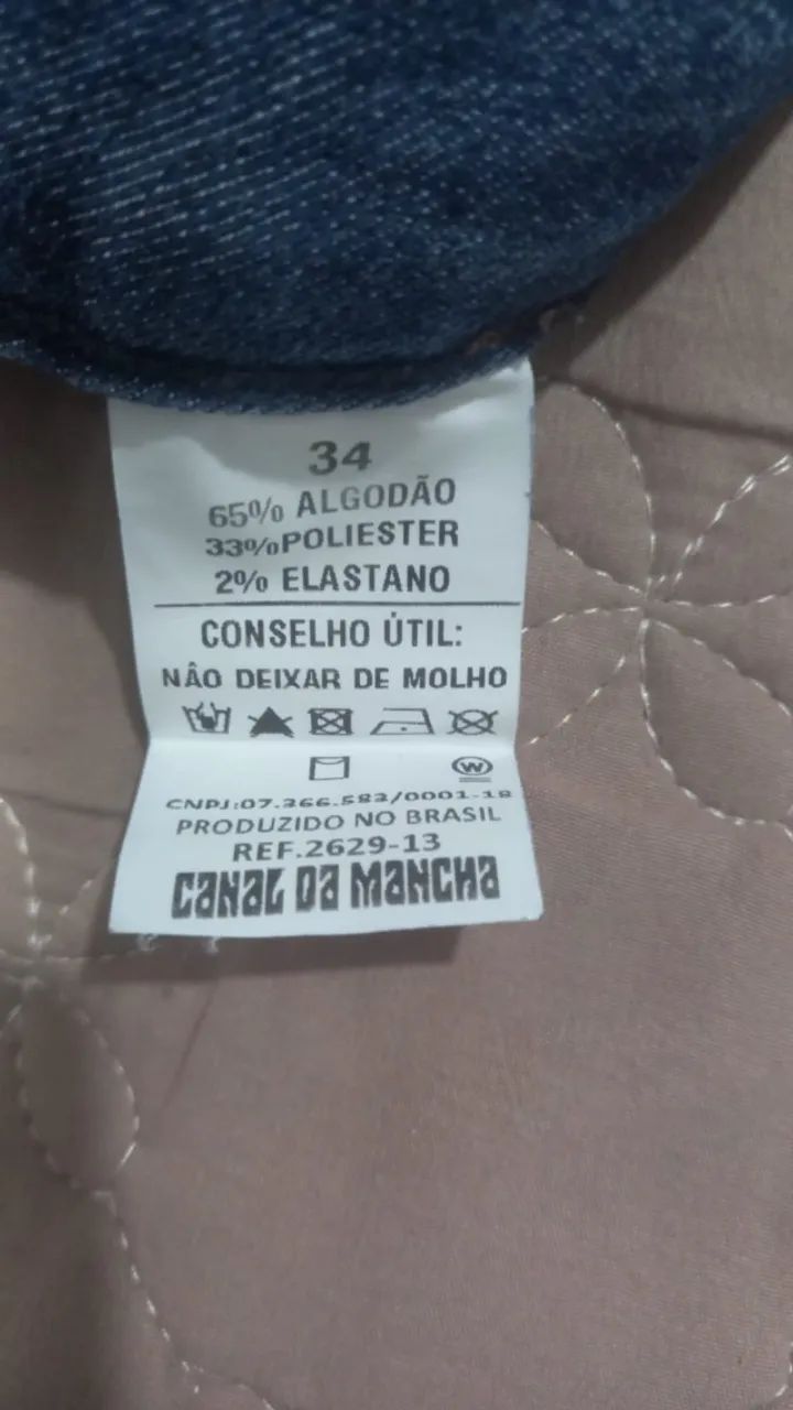 Calça jeans feminina tamanho 34 usada. - Foto 2