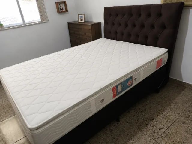 Cama box casal com cabeceira