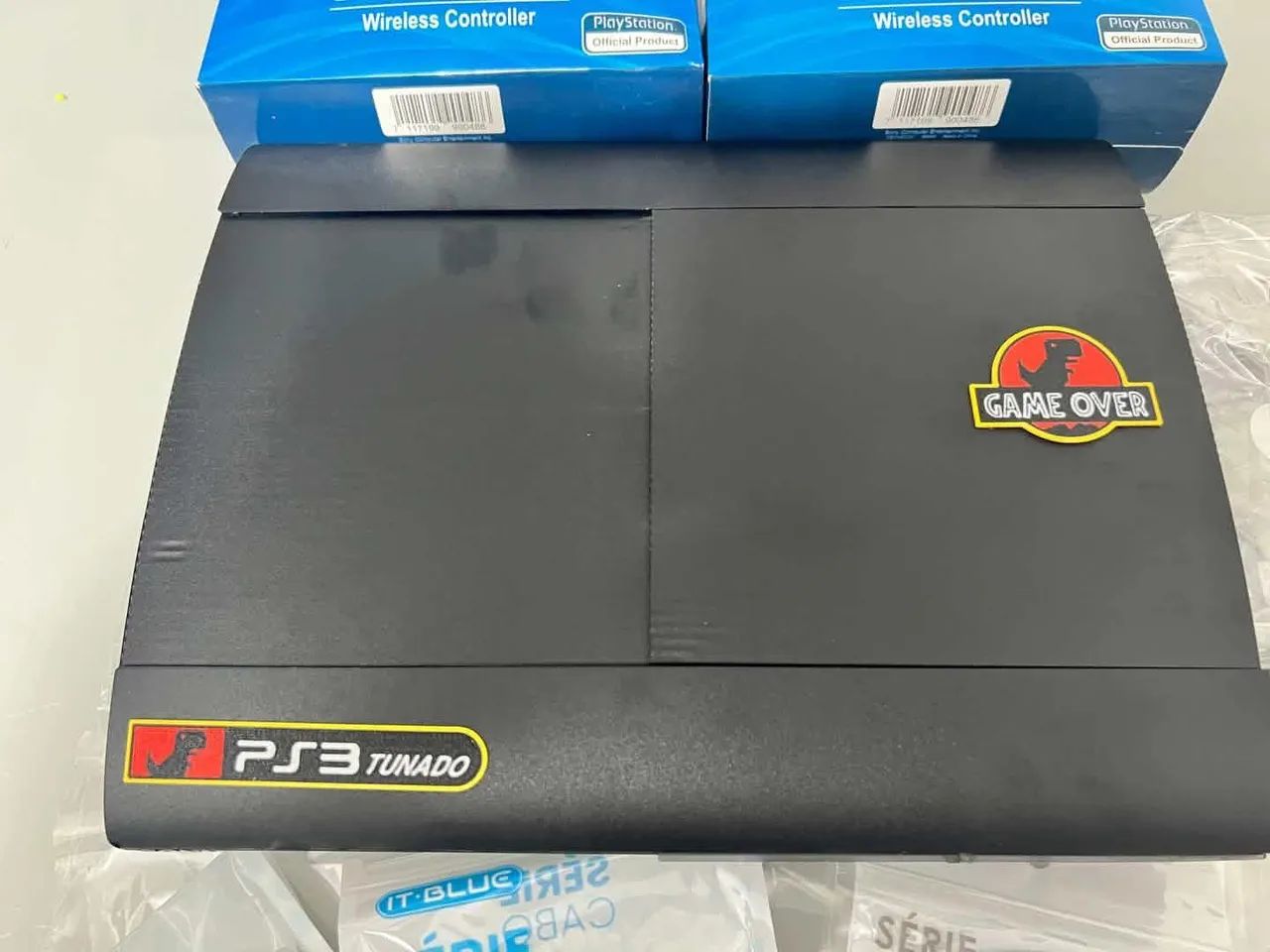 Playstation 3 tunado C/jogos retrô, PS1, PS2 e PS3.  - Foto 4