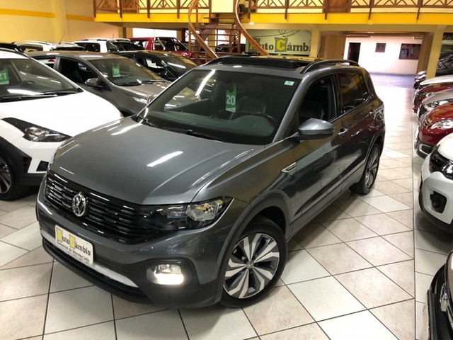 T-CROSS COMFORTLINE 1.0 AUT. TURBO CINZA COMPLETA IMPECÁVEL