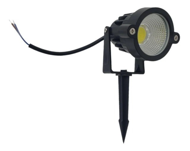 Luminária Espeto Jardim Lâmpada Led 7w (Branco Quente)