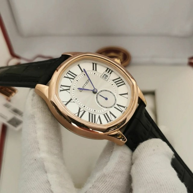 Relógio Cartier Drive Automático em Couro Novo  - Foto 3