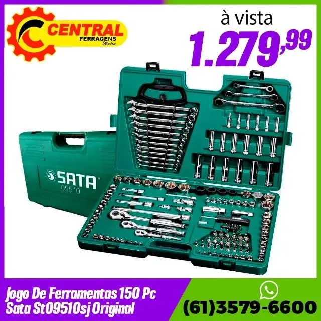 Jogo de Ferramentas com 150 Peças - SATA-ST09510L