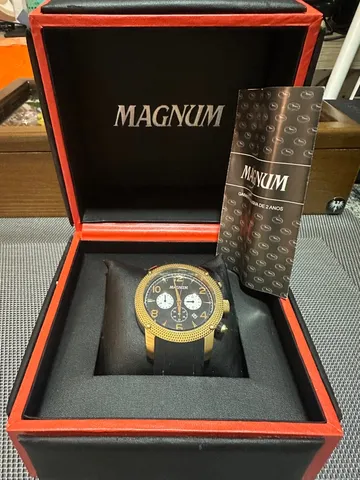 Relógio Magnum Masculino Pulseira em Silicone – Preto - Shopping Jardins  Online