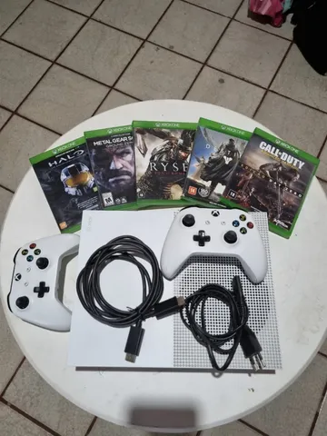 Xbox One S 1tb Seminovo + 2 Jogos Físicos Garantia E Nf