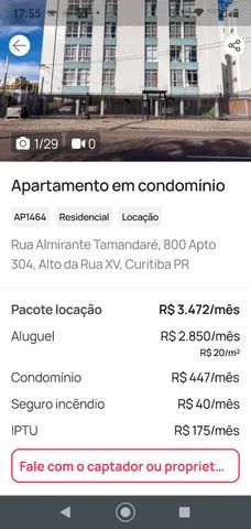 Captação de Apartamento para locação na Rua Almirante Tamandaré - de 1202/1203 ao fim, Juvevê, Curitiba, PR