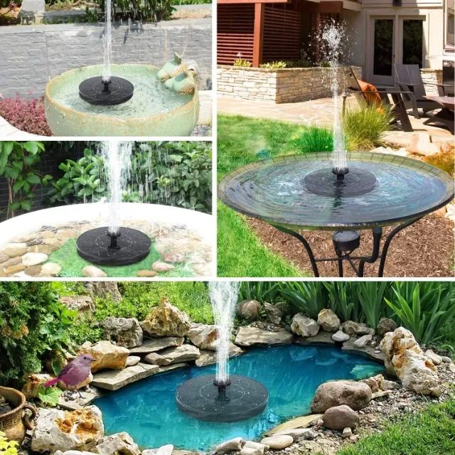 Fonte Chafaris De Agua Solar Flutuante Ds11369 5spray - Foto 5