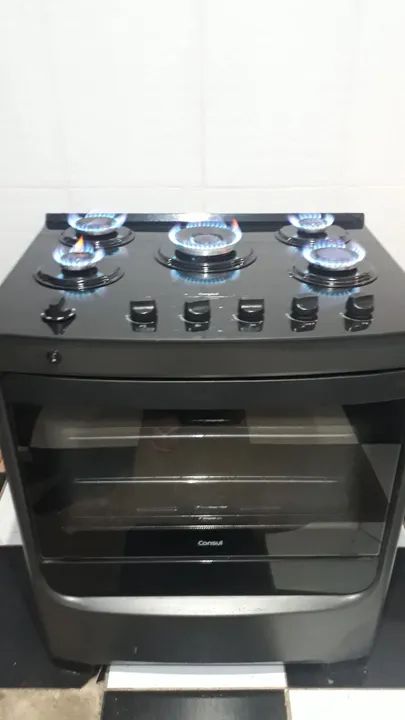 Fogão Consul 5 bocas mesa de vidro  - Foto 2