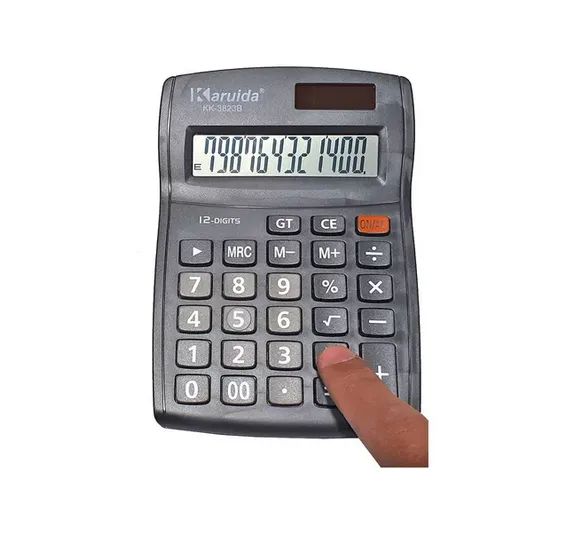 Calculadora De Mesa Balcão Loja 12 Digitos Grande Kk-3823b - Foto 5
