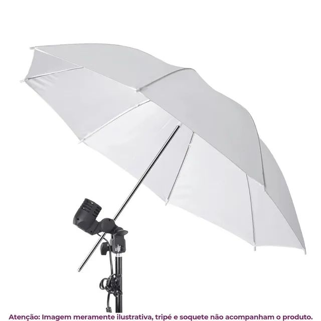 Sombrinha Branca Difusora 109cm Sou Foto - Foto 6