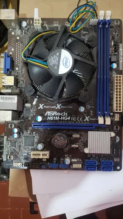 Placa Mae H61 Lga1155 Ddr3 Asrock H61m