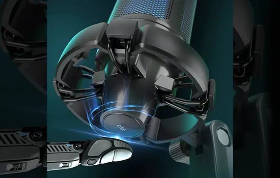 Microfone Gamer Condensador Fifine A2, USB, RGB, Black - Foto 4