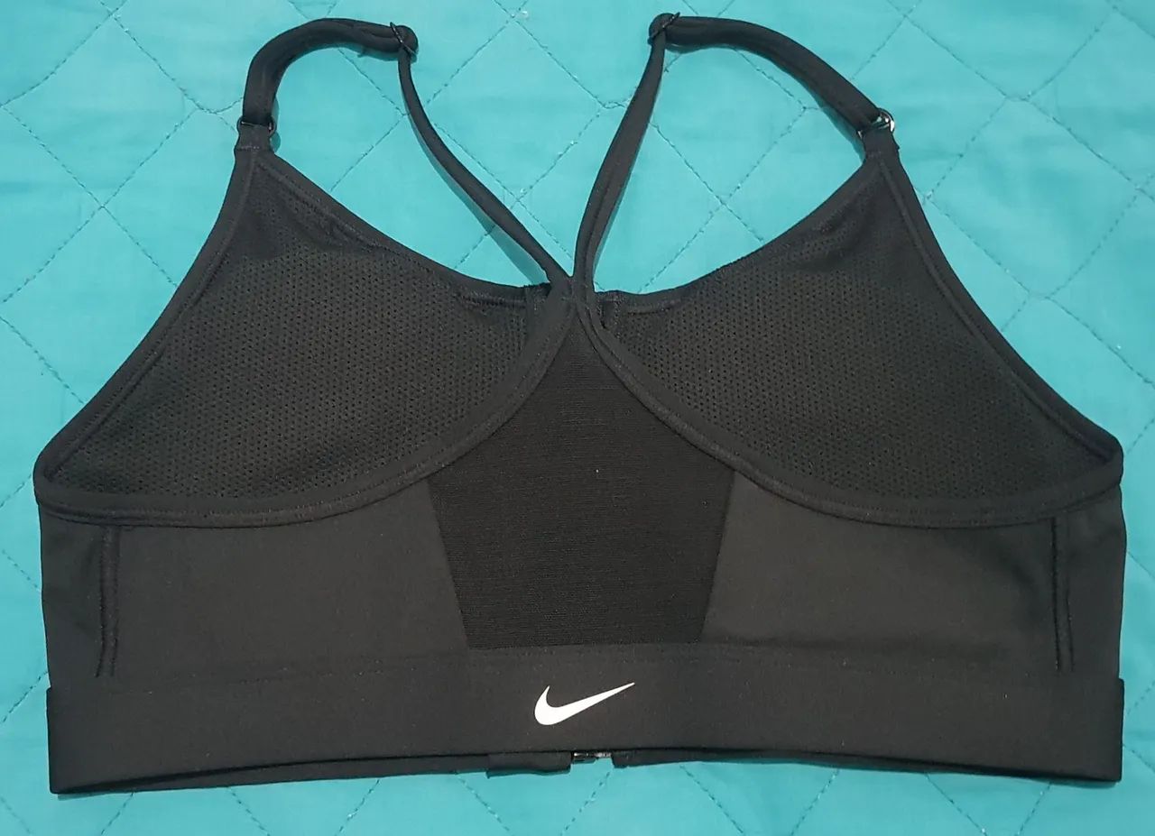 Top Nike Dri Fit Indy Zip front feminino  - Foto 2