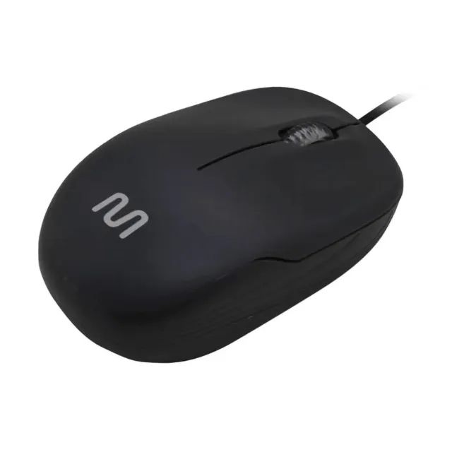 Kit Mouse Com Fio 1200DPI + Mouse Pad Preto  cod: 9933 - Foto 2