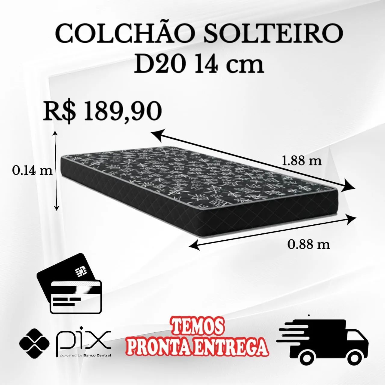 Colchão para cama de solteiro
