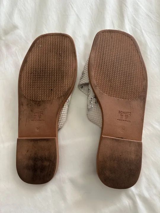 Sandálias Schutz Bege- número 35- Usada - Foto 4