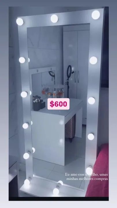 Espelho de Maquiagem com Luzes - Foto 2