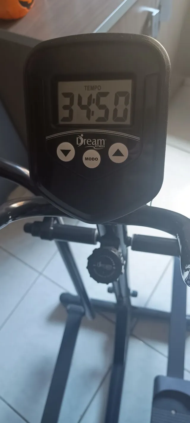 Elíptico Magnético Dream Fitness Mag 500 E Monitor com 6 Funções Preto