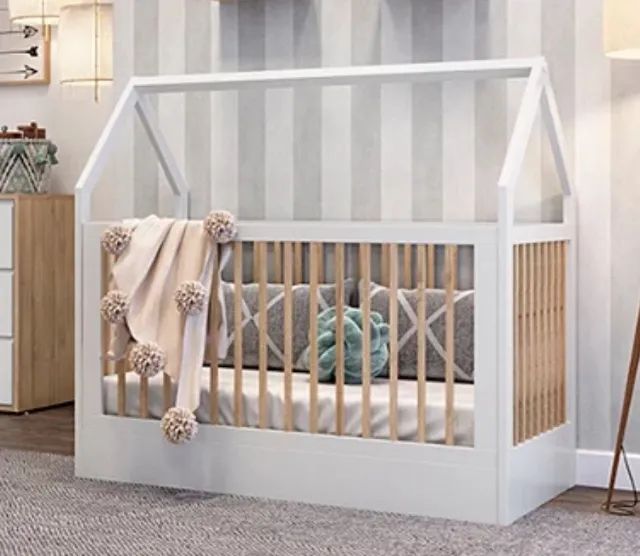 Berço casinha que vira mini cama - Foto 2