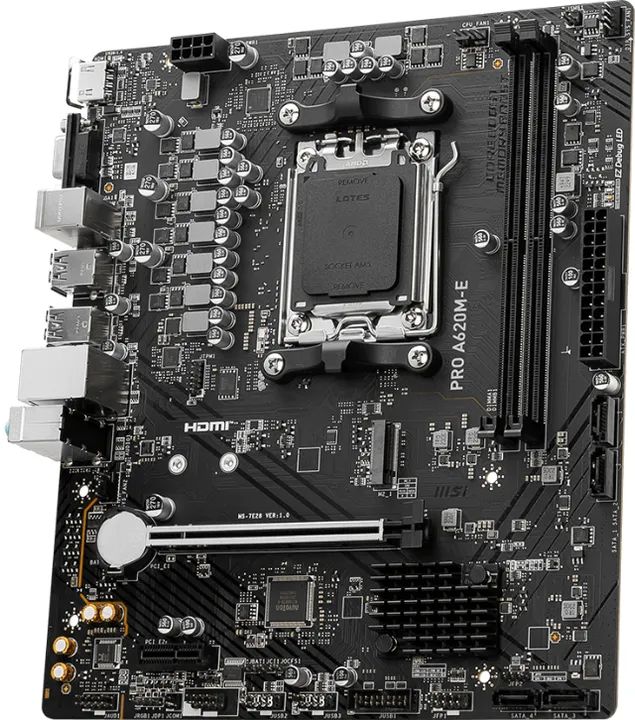 Placa Mãe MSI Pro A620m-E, AMD AM5, M-ATX, DDR5, Atualizada, Nova, Na Caixa - Foto 2