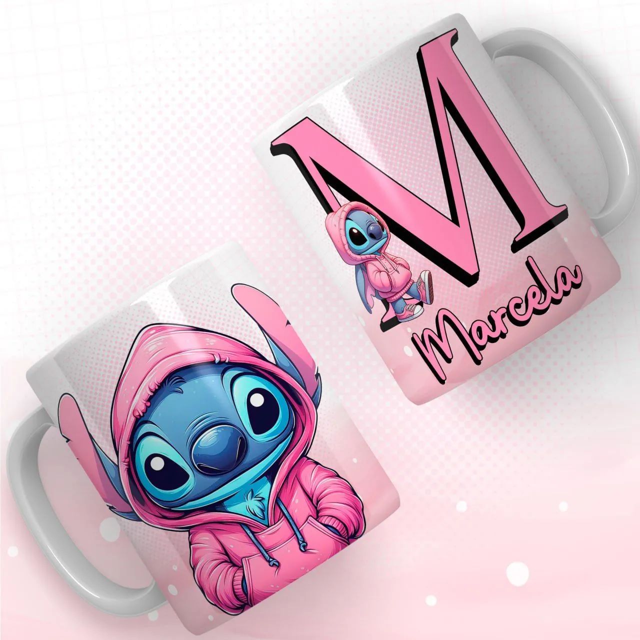 Caneca Personalizada Stitch Com nome - Foto 4