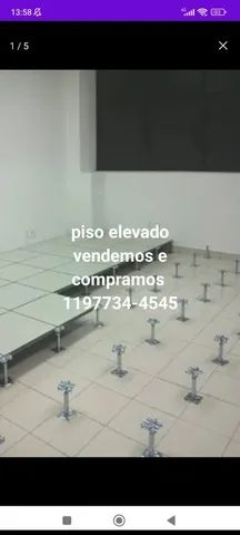 Piso elevado em aço e todos revestimentos 