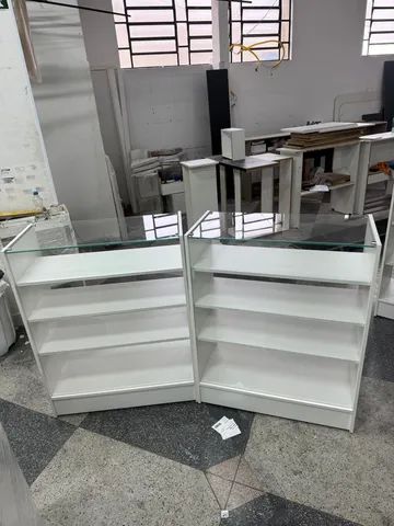 Kit Balcão vitrine c/ vidro superior MDF  - Foto 2