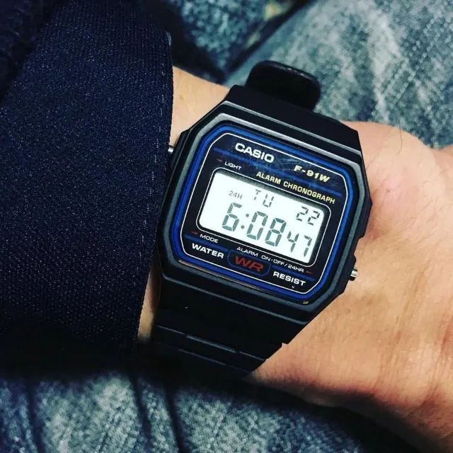 Relógio Casio Digital Funcional F-91W Novo (Com Garantia) - Foto 3