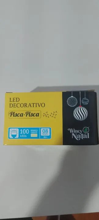 Pisca pisca led  azul e branco  - Foto 3