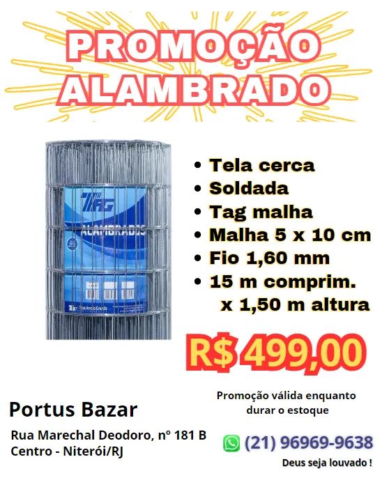 Promoção Tela / Cerca / Alambrado - Nova