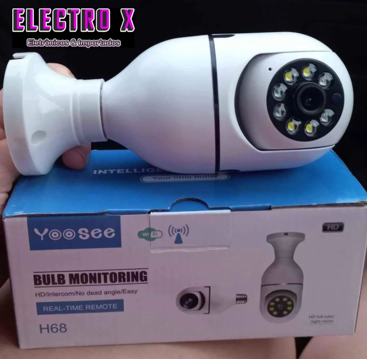 CAMERA WIFI HD INTERNA PARA BOCAL DE LÂMPADA - Foto 3