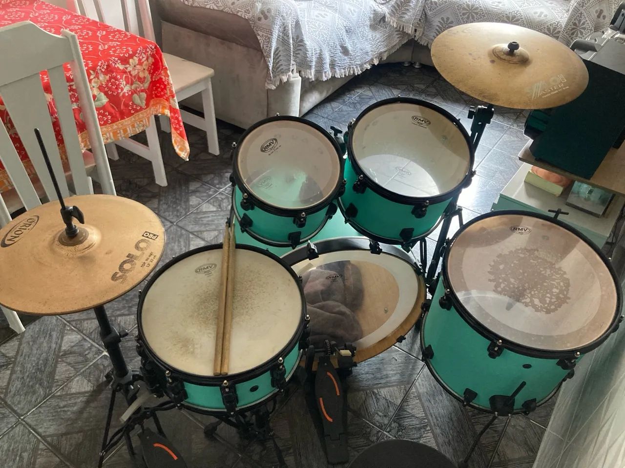 Bateria RMV Completa - Ótimo estado! - Foto 2