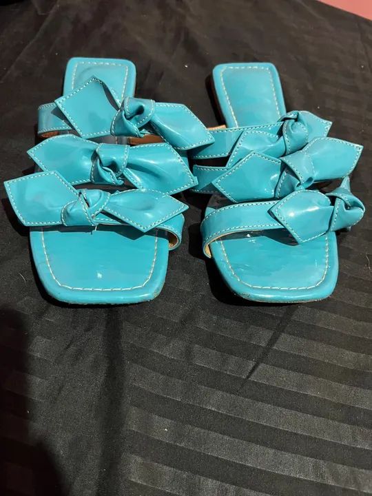 Rasteirinha azul 34 - Foto 4