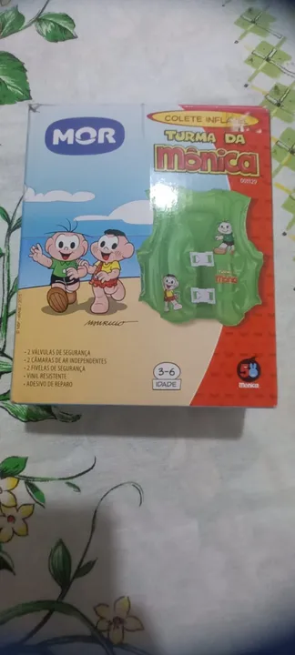 Colete inflável turma da Mônica usado.