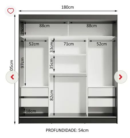 Barbada!!! Guarda Roupa Porta correr - Foto 4