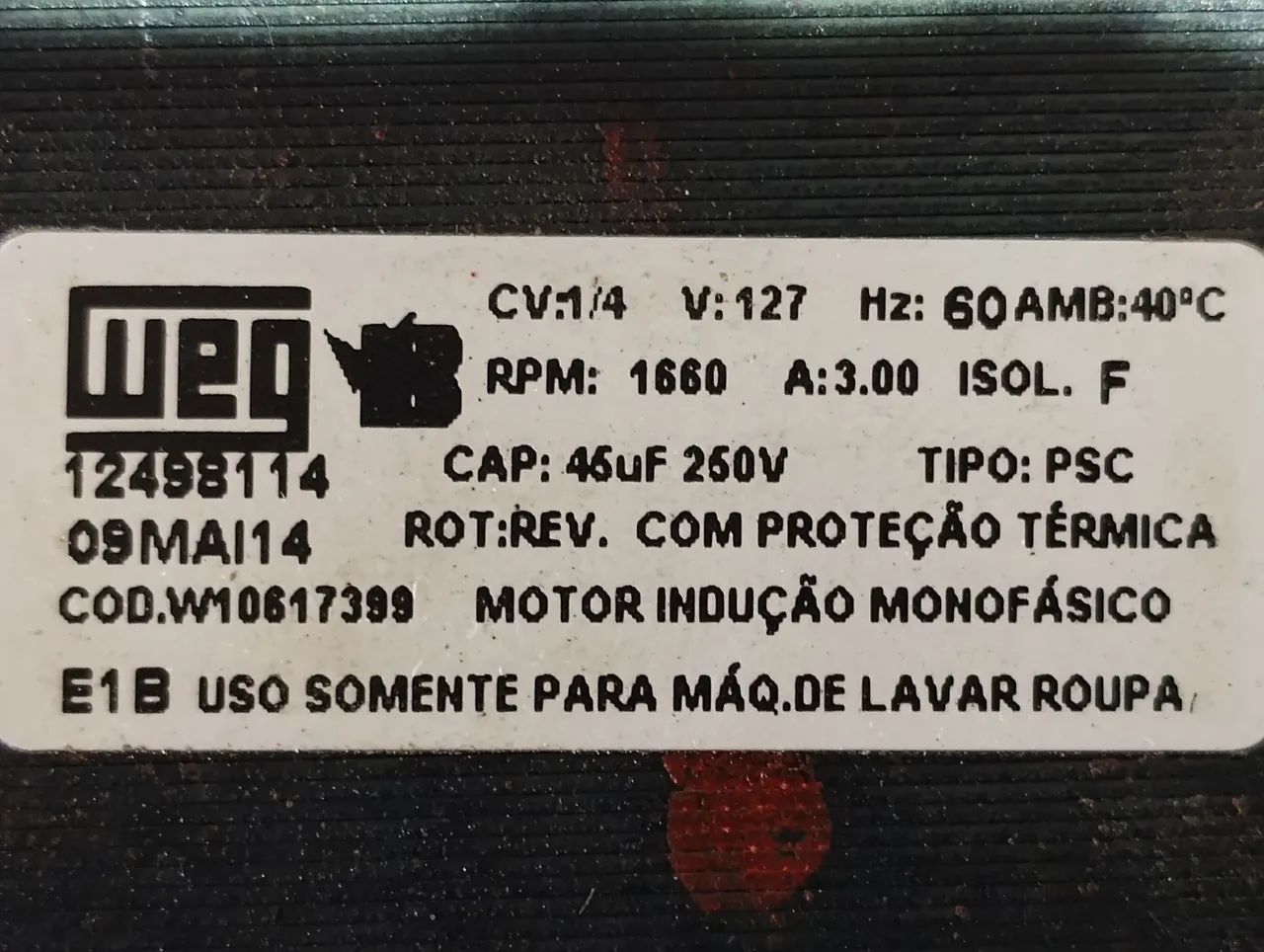 Motor lavadora 127 volts - Foto 3