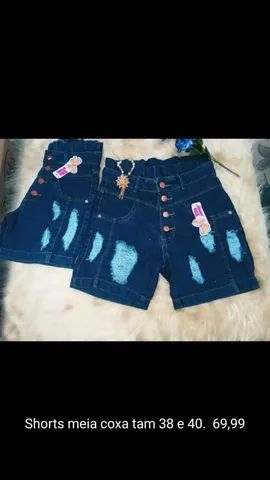 Shorts jeans c lycra tam 38 