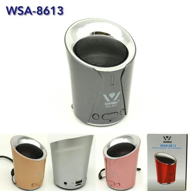 caixa Bluetooth Daniu WSA-8613 ou 8612 original portátil e lindo design ,radio FM - Foto 4