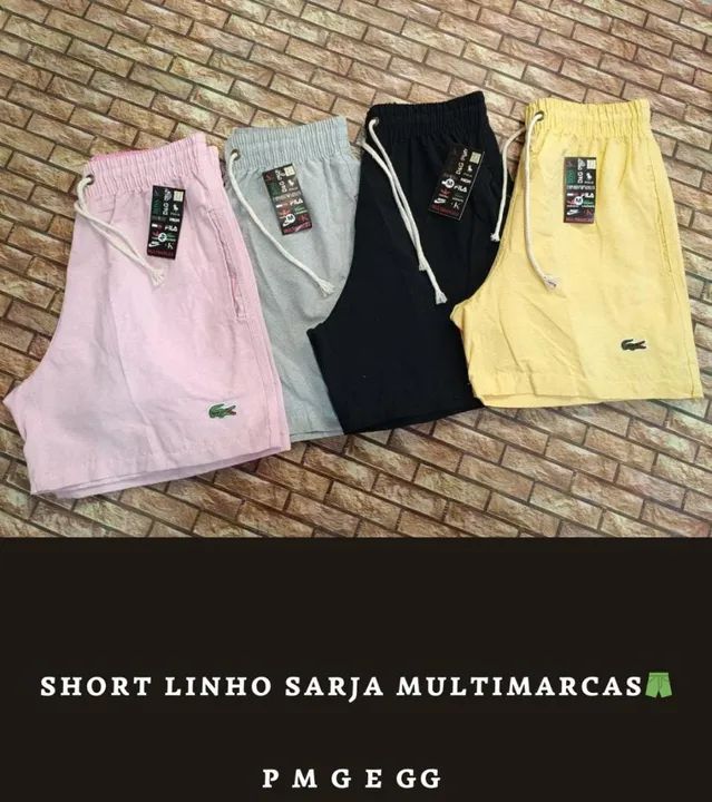 Shorts de Linho Sarja 