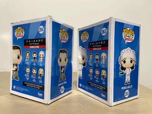 Funko Pop dupla friends - Chandler e Monica Wave 1 - Caixa amassada - Foto 3