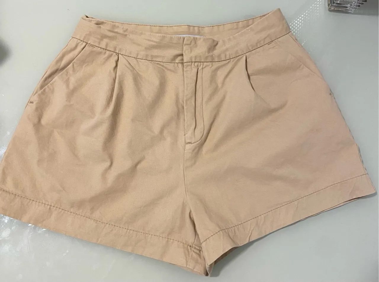 Shorts Feminino Bege - Foto 2