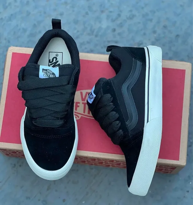 Tênis Knu Vans Skool True Bege Preto