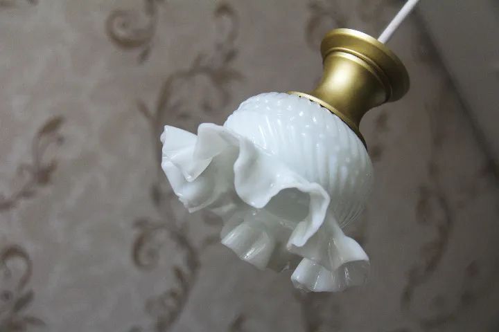 Lustre Belle Epoque Up Cycle Opaline - Anos 50 - Foto 6