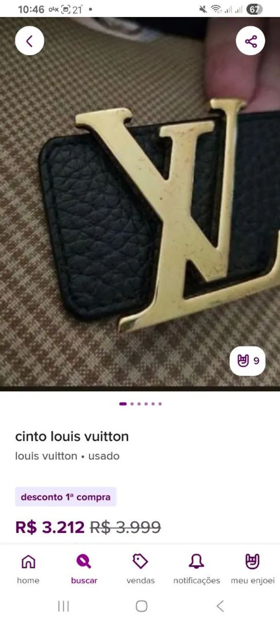 Cinto LV initialissss - Foto 3